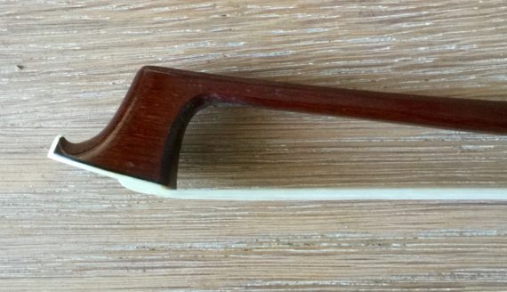 Brazilian full size violin bow, stamped Raymundo Almeda